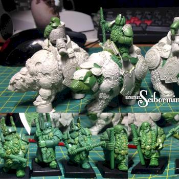 Dwarves work in progress by Scibor