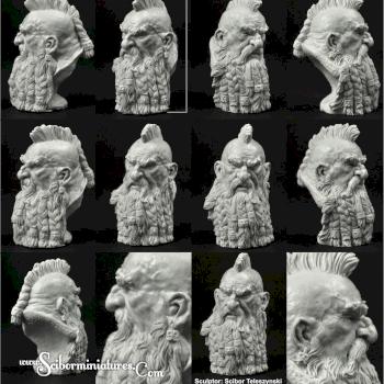 Dwarf mini bust by Scibor