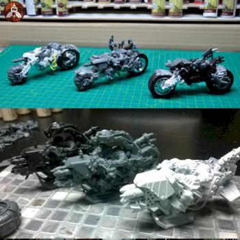 Deff Orks Warbiker Terzetto by studiolevel