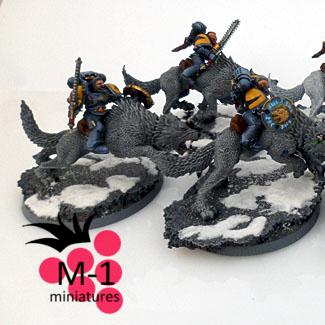 Space Wolves Thunderwolf Cavalry by malinek28