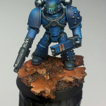 Heresy Space Marine by PsyCrow
