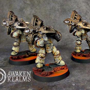 Horus Heresy Death Guard Missle Launcher Squad by Awaken Realms
