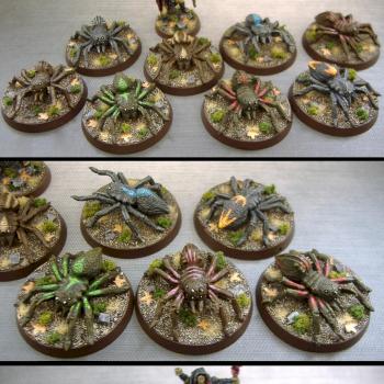 Mirkwood Spiders and Druzhag conversion by Vaeroun