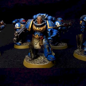 Space Marine Tactical Squad I Ultramarines by SavageDPainting