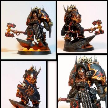 Hakanor's Reavers Chaos Lord in terminator armour by Southpaw