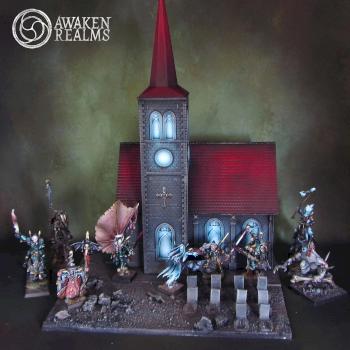 Vampire Counts church diorama by Awaken Realms