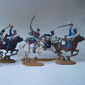 Bluecher and Brandebburg Hussars 1815 by Sanper