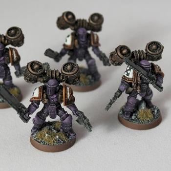 Emperor's Children Mark II Assault Marines by LittleMonster