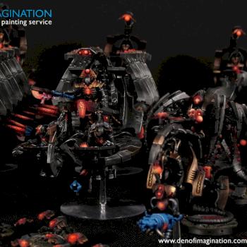 Red Glow Necrons by DEN of IMAGINATION