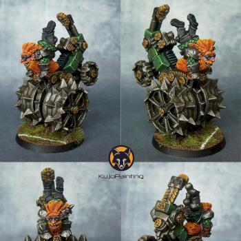 BloodBowl Dwarf Deathroller by KujoPainting