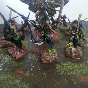 Wood Elf Ariel conversion with wardancers by feekejames