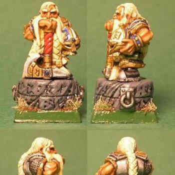 Dwarf Lord on runestone by SouthernRunesmith