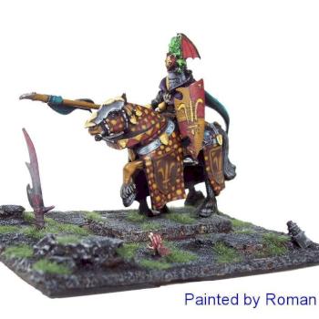 Bretonnian Palladin on Display Base by roman druchii