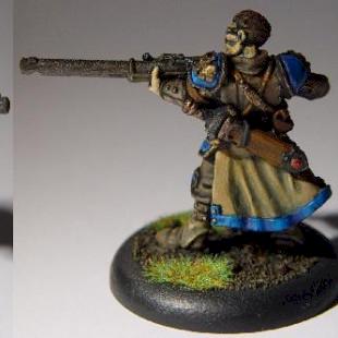 Warmachine Cygnar Long Gunner by dj.waffles