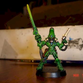 eldar striking scorpion exarch by habu