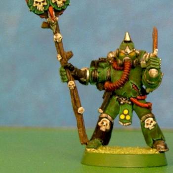 Plague marine icon bearer by kharn acier