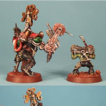 Ork Painboy and Grot Orderly by Mudski