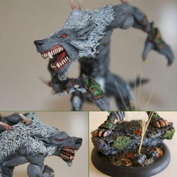 Hordes - Circle of Orboros Warpwolf by tedin