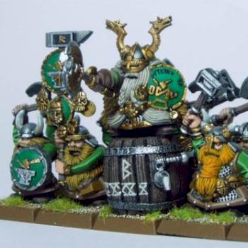 Dwarf thane & warriors by Dartt