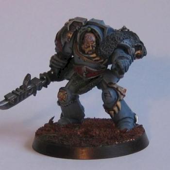 Space Wolf Priest by BigWhiteBear