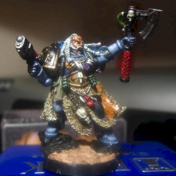 Space Wolf Rune Priest by andymix
