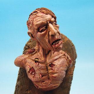 Scibor Monstrous Miniatures Zombie Bust PAINTED by Scibor