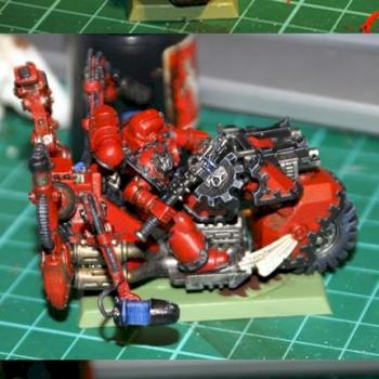 Mounted Techmarine by narkuk