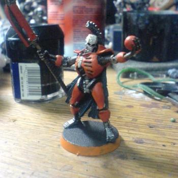 Orange Necron Lord by kroonect