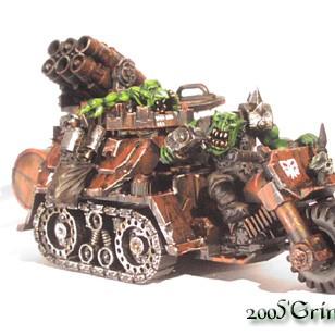Ork Wartruck with rokkit launcha by Grimsghull