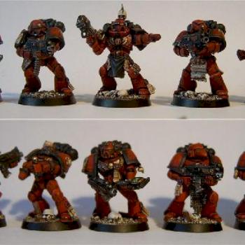 Exorcist Chapter space marine squad by Vandire