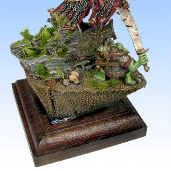 Khorne Lord on Daemonic Steed Vs. Orc by shell