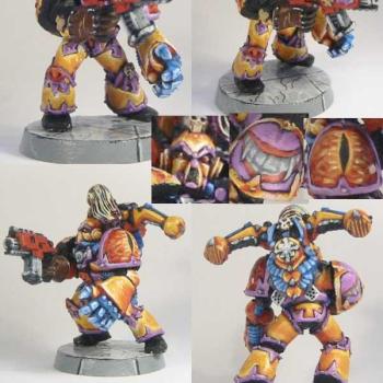 Chaos Marine w. Power Fist by hanswurst