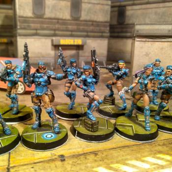 PanOceania Fusiliers, Bipandra and Angus by shagai