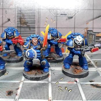 SpaceCrusade Ultramarines by Stevespaintbrush