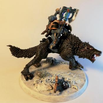 Thunderwolf Cavalry Pack leader by Draquo