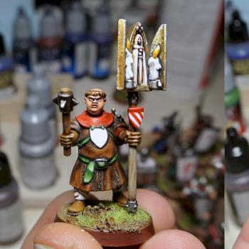 Bretonnian lady's monk by AloneInTheDark
