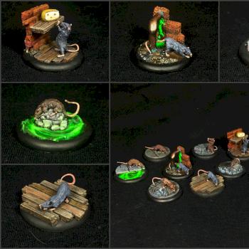 Malifaux Rats by Diddick