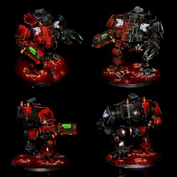 Space Marines Blood Angels Redemptor dreadnought by Dr. Stalin
