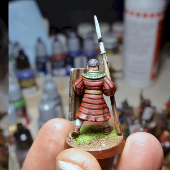 Bretonnian men at arm by AloneInTheDark
