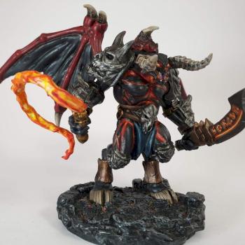 Xekras Bol'ganeth (Fire Demon Balor by Reaper) by dj_miniatures
