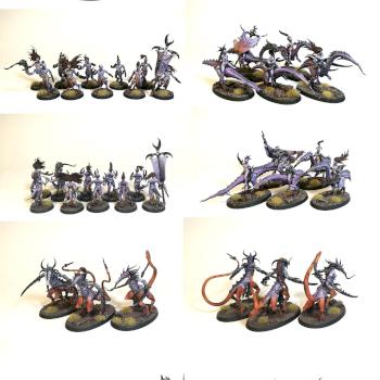 Slaanesh Host (Wrath and Rapture) by Kamenina