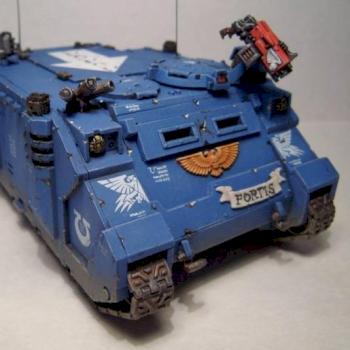 Ultramarines, Rhino of squad "Fortis" by Hawk02