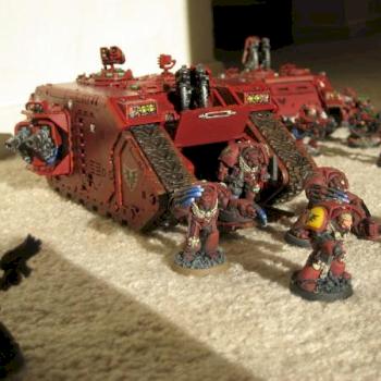 Blood Angel Land Raider and Terminator Squad by Baeke