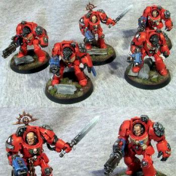 Space Marine Terminator Squad 1 by HotLavaPainting