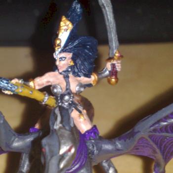 Dark Elf Sorceress by Santafu