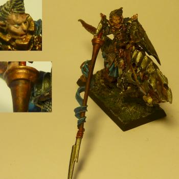 Dark Elf Lord with Lance by Rhinox95