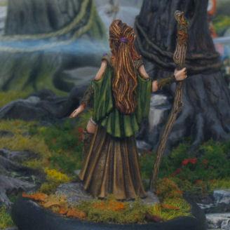 Autumn Bronze Leaf Female Druid by The Huntress