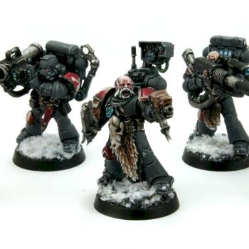 Space Wolves Long Fang Squad by kreativerlemming