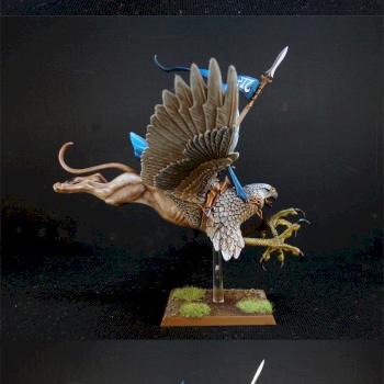 High Elves Prince On Griffon by TheMiniatureWorkshop