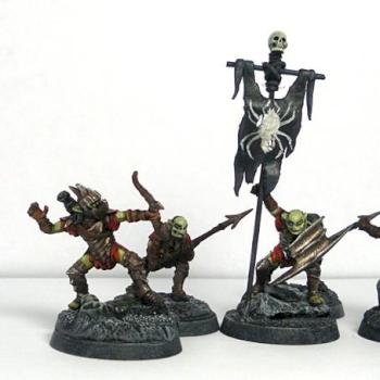 Lotr Moria goblins with conversion banner by Artsvoboda